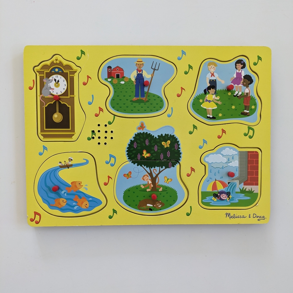 Melissa & Doug See & Hear Sound Puzzle Sing-Along Nursery Rhymes